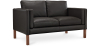 Buy Design Sofa 2332 - 2 seater - Premium Leather Black 13922 in the Europe