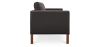Buy Design Sofa 2332 - 2 seater - Premium Leather Black 13922 home delivery