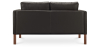 Buy Design Sofa 2332 - 2 seater - Premium Leather Black 13922 with a guarantee