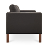 Buy Design Sofa 2332 (2 seats) - Premium Leather Black 13922 at MyFaktory