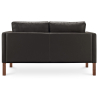 Buy Design Sofa 2332 (2 seats) - Premium Leather Black 13922 in the Europe