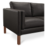 Buy Design Sofa 2332 (2 seats) - Premium Leather Black 13922 home delivery