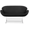 Buy Design Sofa - Swin Sofa (2 seats) - Premium Leather Black 13913 - in the EU