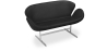 Buy Sofa Design - 2 seater - Leather Upholstered - Swin Black 13913 - in the EU