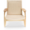 Buy Armchair Boho Bali Style Bukit in Solid Wood Natural wood 57153 - in the EU