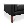 Buy Scandinavian design Design Sofa 2212 (2 seats) - Faux Leather Black 13915 - in the EU