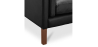 Buy Sofa Scandinavian design Design 2212 - 2 seater - Faux Leather Black 13915 - in the EU