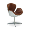 Buy Swin Chair Aviator Armchair - Microfiber Aged Leather Effect Brown 25625 - in the EU