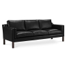 Buy Design Sofa 2213 (3 seats) - Premium Leather Black 13928 - prices