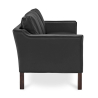 Buy Design Sofa 2213 (3 seats) - Premium Leather Black 13928 at MyFaktory