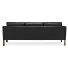 Buy Design Sofa 2213 (3 seats) - Premium Leather Black 13928 in the Europe