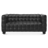 Buy Design Sofa Lukus (2 seats) - Premium Leather Black 13253 - in the EU