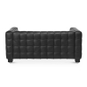Buy Design Sofa Lukus (2 seats) - Premium Leather Black 13253 in the Europe