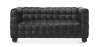 Buy Design Sofa Lukus (2 Seater) - Premium Leather Black 13253 - in the EU
