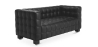 Buy Design Sofa Lukus (2 Seater) - Premium Leather Black 13253 home delivery
