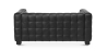 Buy Design Sofa Lukus (2 Seater) - Premium Leather Black 13253 at MyFaktory
