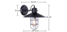 Buy Edison Black Cage Wall Lamp – Carbon Steel Black 50883 in the Europe