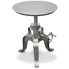 Buy Vintage Industrial silver side table - Metal Silver 51324 - prices