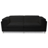 Buy Cava Design Sofa (2 seats) - Faux Leather Black 16611 - in the EU