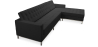 Buy Design Corner Sofa Kanel  - Right Angle - 3/4 Seater - Premium Leather Black 15185 in the Europe