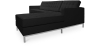 Buy Design Corner Sofa Kanel  - Right Angle - 3/4 Seater - Premium Leather Black 15185 home delivery