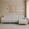 Buy Design Corner Sofa Kanel  - Right Angle - Premium Leather Black 15185 - prices