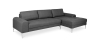 Buy Design Corner Sofa - 4/5 Seater - Left Angle - Fabric Dark grey 26730 - prices