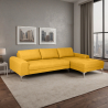 Buy Design Corner Sofa - 4/5 Seater - Left Angle - Fabric Dark grey 26730 at MyFaktory