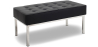 Buy Kanel Bench (2 seats) - Faux Leather Black 13213 home delivery