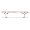 Buy Nordic Style Wooden Bench (180cm) - Lea Natural wood 14640 - in the EU