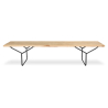 Buy Nordic Style Wooden Bench (180cm) - Lea Natural wood 14640 - prices