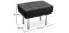 Buy City Bench (1 seat) - Faux Leather Black 15424 - in the EU