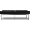 Buy Bench Upholstered in Polyurethane - 3 Seats - Yaner Black 13216 - in the EU