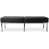 Buy Bench (3 seats) - Premium Leather Black 13217 - in the EU