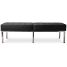 Buy Kanel Bench (3 seats) - Premium Leather Black 13217 - in the EU