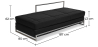 Buy Daybed - Premium Leather Black 15431 - in the EU