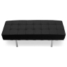 Buy City Bench (2 seats) - Premium Leather Black 13220 at MyFaktory