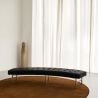 Buy Montes  Sofa Bench - Faux Leather Black 13700 in the Europe