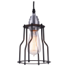 Buy Retro Ceiling Lamp - Cage Design Pendant Lamp - Jula Black 50867 - prices