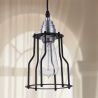 Buy Retro Ceiling Lamp - Cage Design Pendant Lamp - Jula Black 50867 - prices