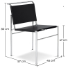 Buy Torrebrone design Chair - Premium Leather Black 13170 in the Europe