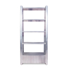 Buy Metal Shelf with Drawer - Aviator Style - 4 Shelves - Zack Metallic light grey 48356 home delivery