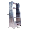 Buy Metal Shelf with Drawer - Aviator Style - 4 Shelves - Zack Metallic light grey 48356 at MyFaktory