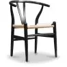 Buy Dining Chair Scandinavian Design Wooden Cord Seat - Wish Black 16432 - prices