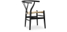 Buy Dining Chair Scandinavian Design Wooden Cord Seat - Wish Black 16432 with a guarantee