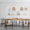 Buy Dining Chair Scandinavian Design Wooden Cord Seat - Wish Black 16432 - in the EU