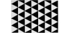 Buy Triangles Design Rug - Wool - Trya White / Black 58452 - in the EU