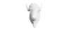 Buy Wall Decoration - White Buffalo Head - Ika White 58445 - in the EU