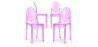 Buy X4 Dining chair Victoire Design Transparent Purple transparent 16459 - in the EU