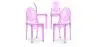 Buy X4 Dining chair Victoire Design Transparent Purple transparent 16459 - in the EU